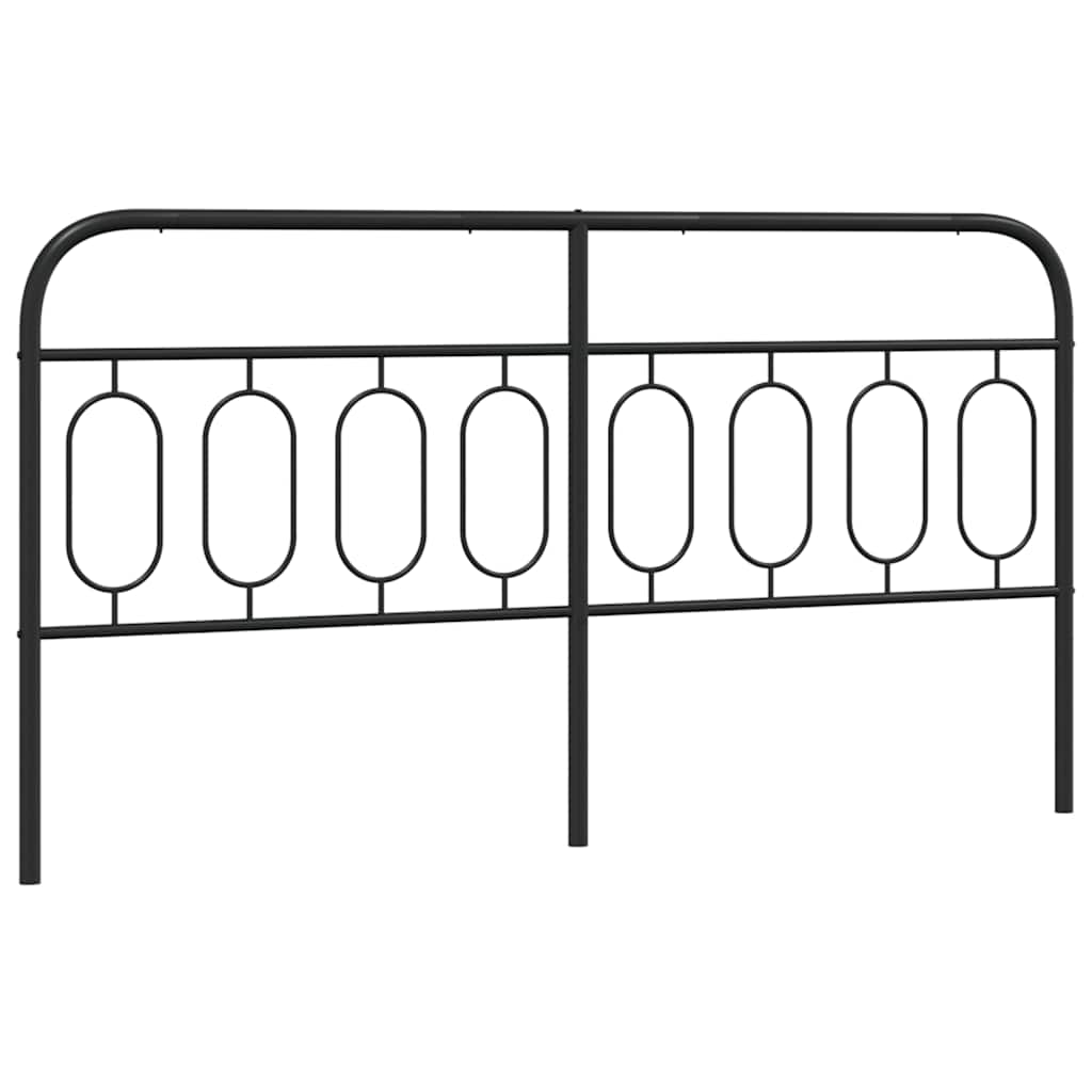 udskiftningsgavl 193 cm metal sort