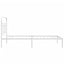 sengeramme med sengegavl 107x203 cm metal hvid