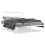 sengeramme med sengegavl 135x190 cm metal hvid