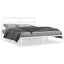 sengeramme med sengegavl 183x213 cm metal hvid