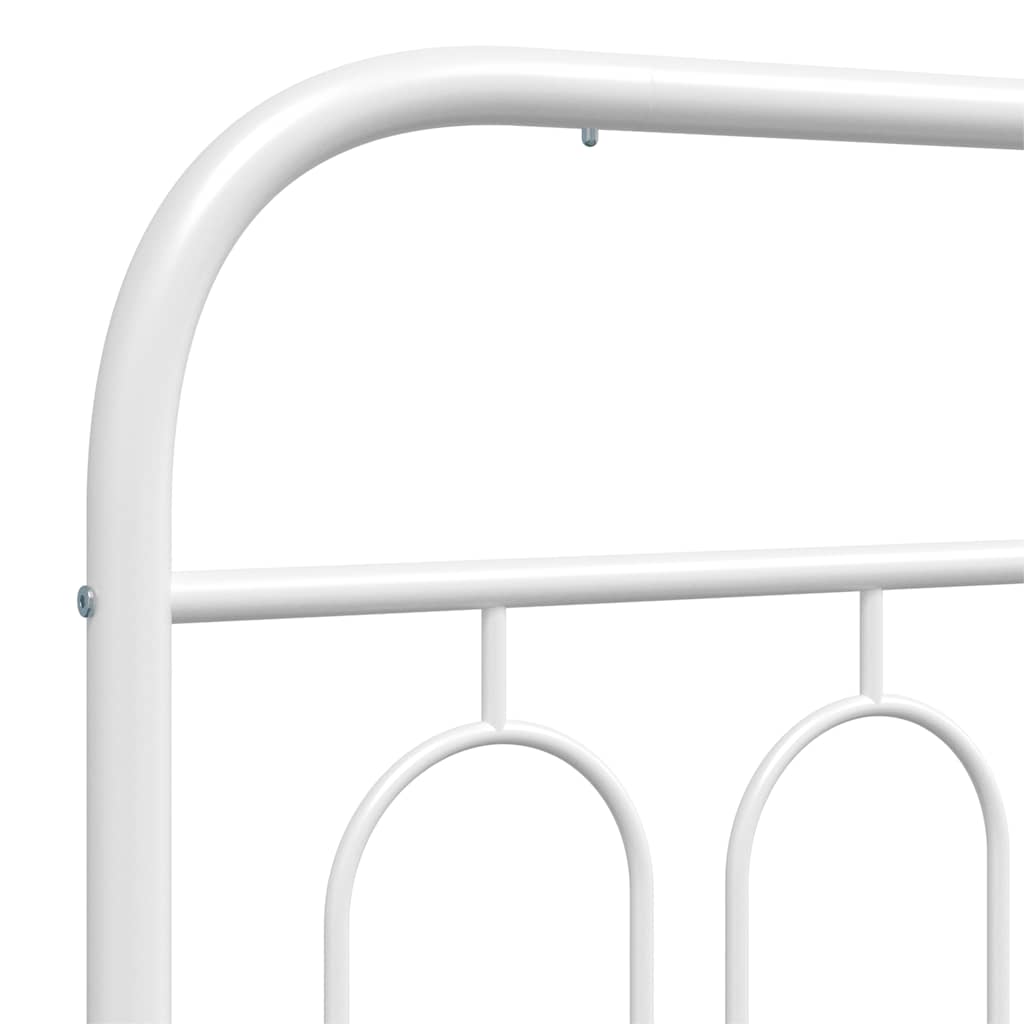 udskiftningsgavl 107 cm metal hvid