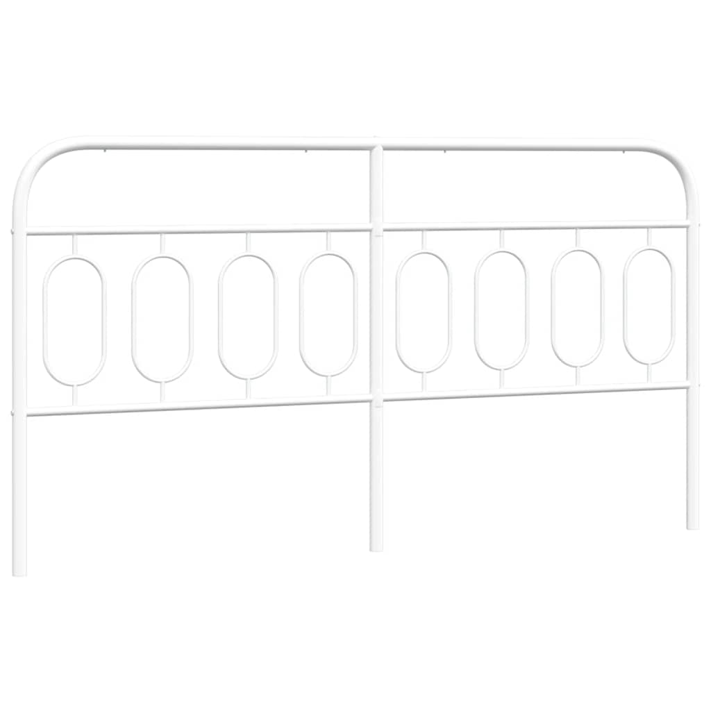 udskiftningsgavl 183 cm metal hvid