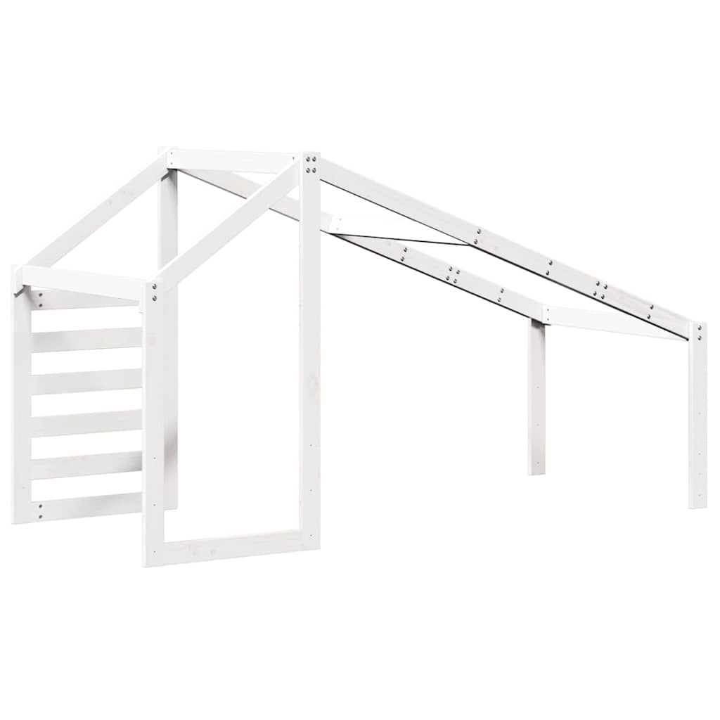 stel til husseng 188x97x113 cm massivt fyrretræ hvid