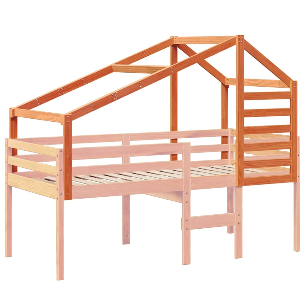 stel til husseng 188x97x113 cm massivt fyrretræ gyldenbrun