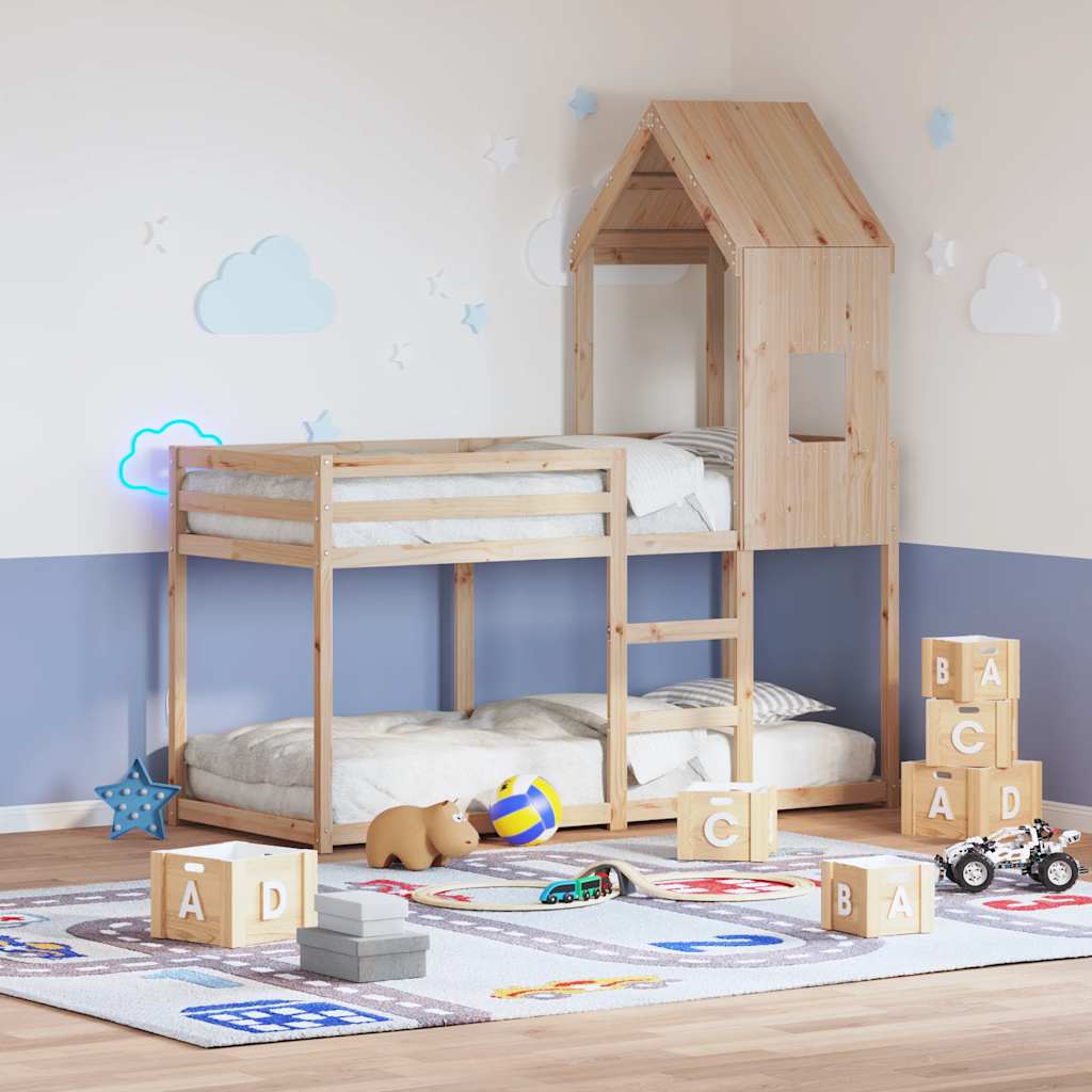 stel til husseng 60x99x139,5 cm massivt fyrretræ