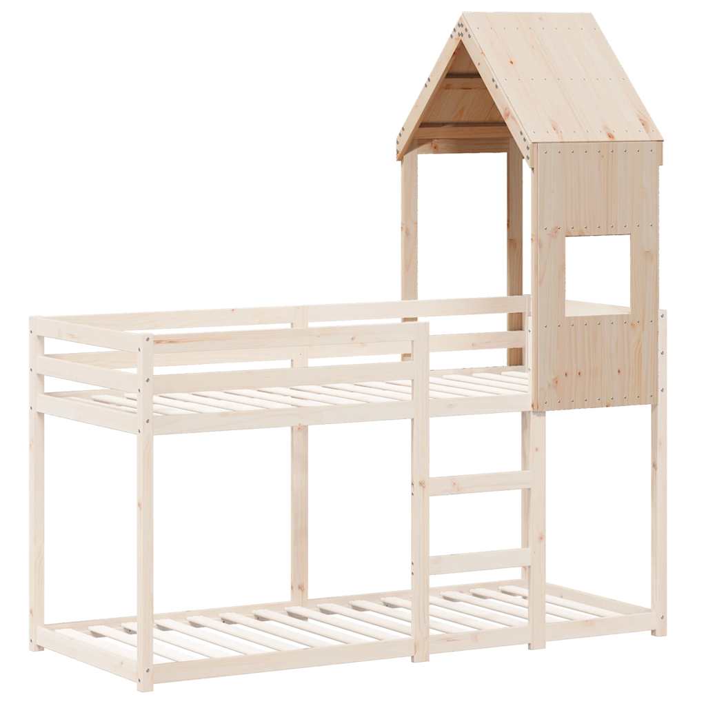 stel til husseng 55x84x132 cm massivt fyrretræ