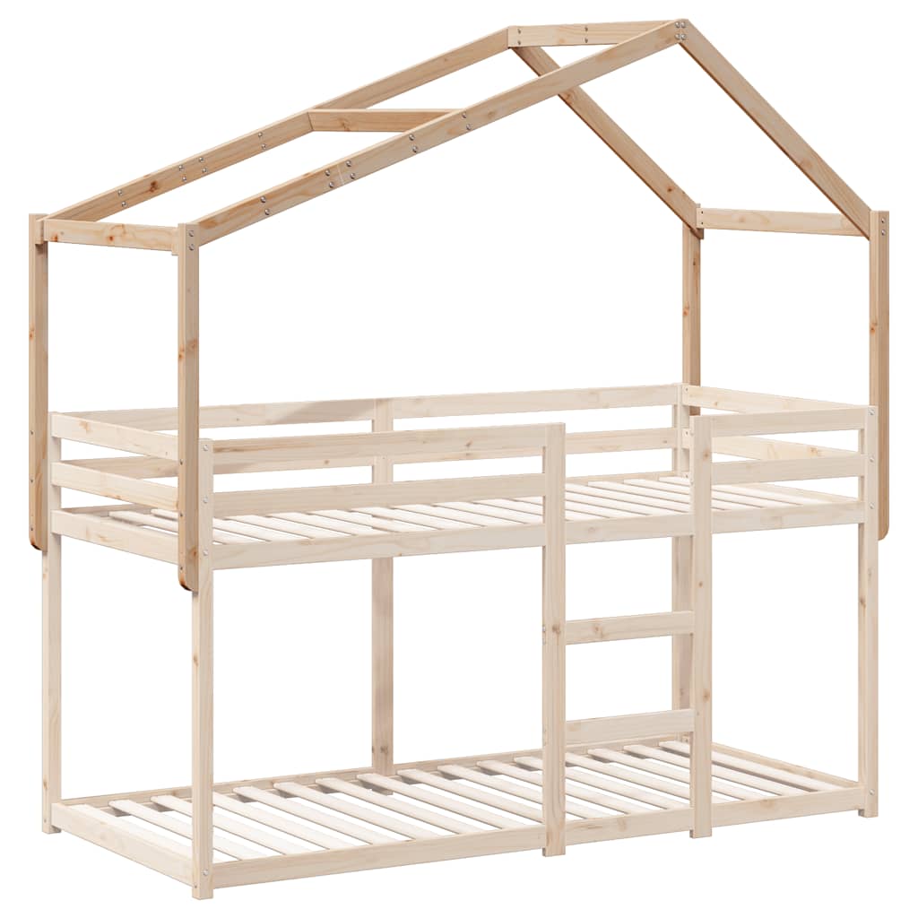 stel til husseng 213x95,5x144,5 cm massivt fyrretræ