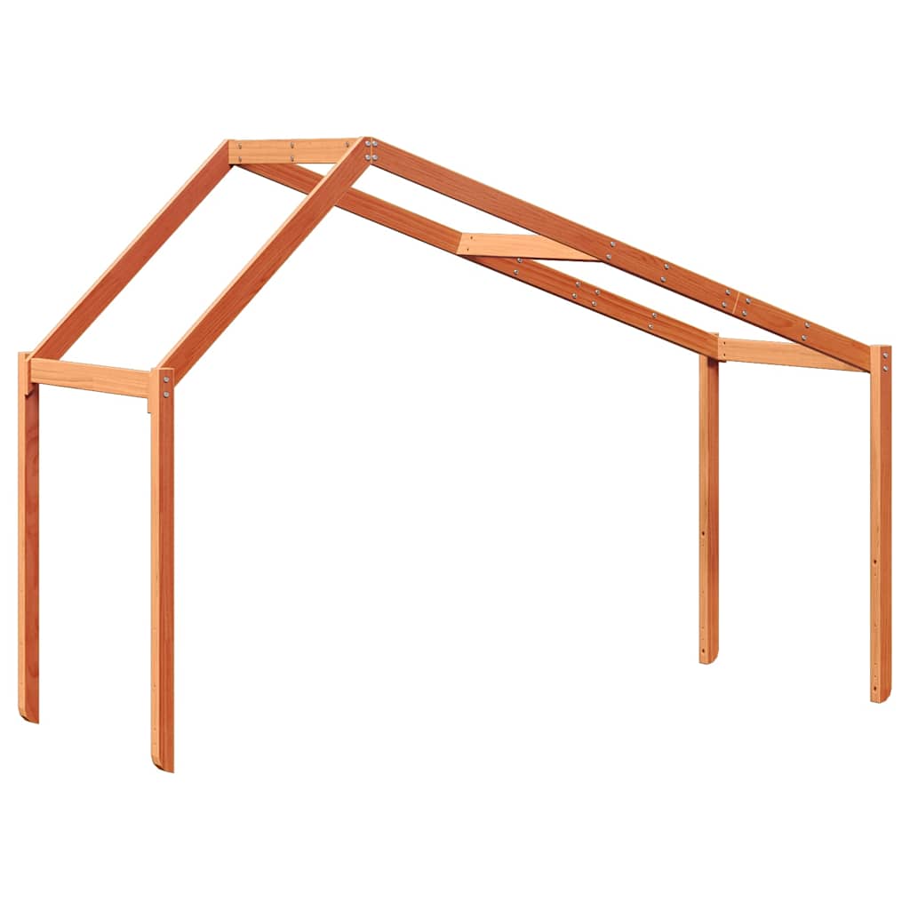 stel til husseng 213x95,5x144,5 cm massivt fyrretræ gyldenbrun