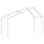stel til husseng 213x85,5x144,5 cm massivt fyrretræ hvid