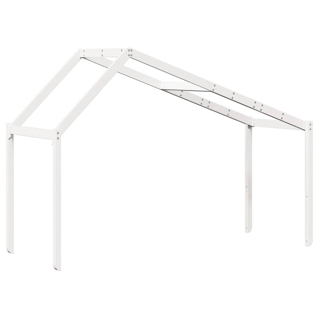 stel til husseng 213x85,5x144,5 cm massivt fyrretræ hvid