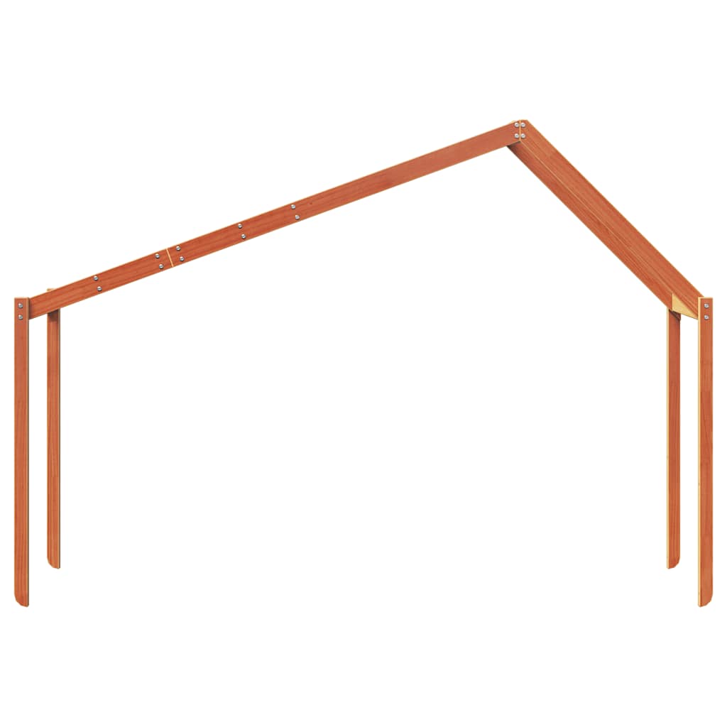 stel til husseng 213x85,5x144,5 cm massivt fyrretræ gyldenbrun