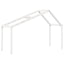 stel til husseng 203x95,5x142 cm massivt fyrretræ hvid