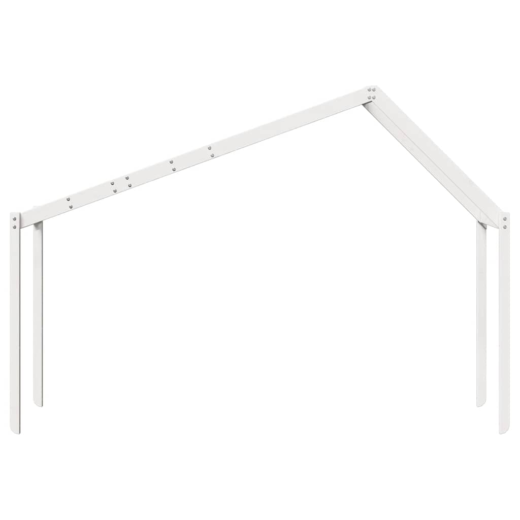 stel til husseng 203x95,5x142 cm massivt fyrretræ hvid