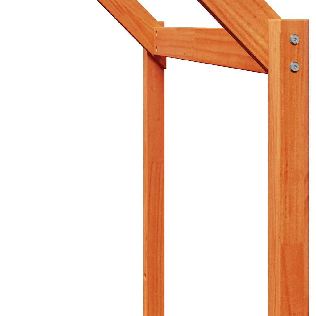 stel til husseng 203x80,5x142 cm massivt fyrretræ gyldenbrun