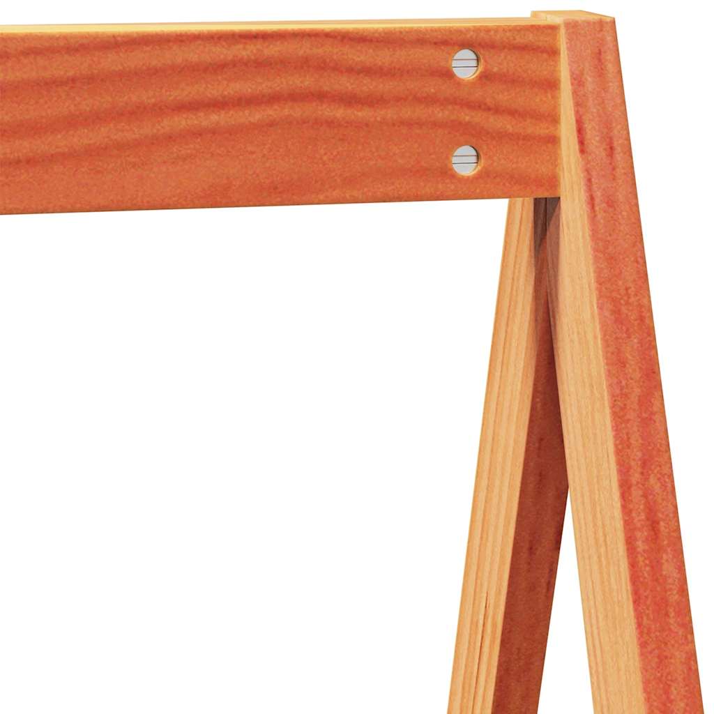 stel til husseng 209x95,5x88 cm massivt fyrretræ gyldenbrun