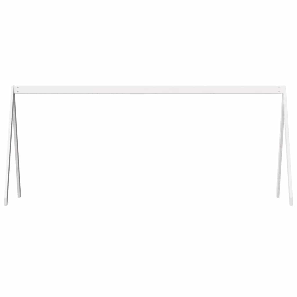 stel til husseng 199x80,5x88 cm massivt fyrretræ hvid