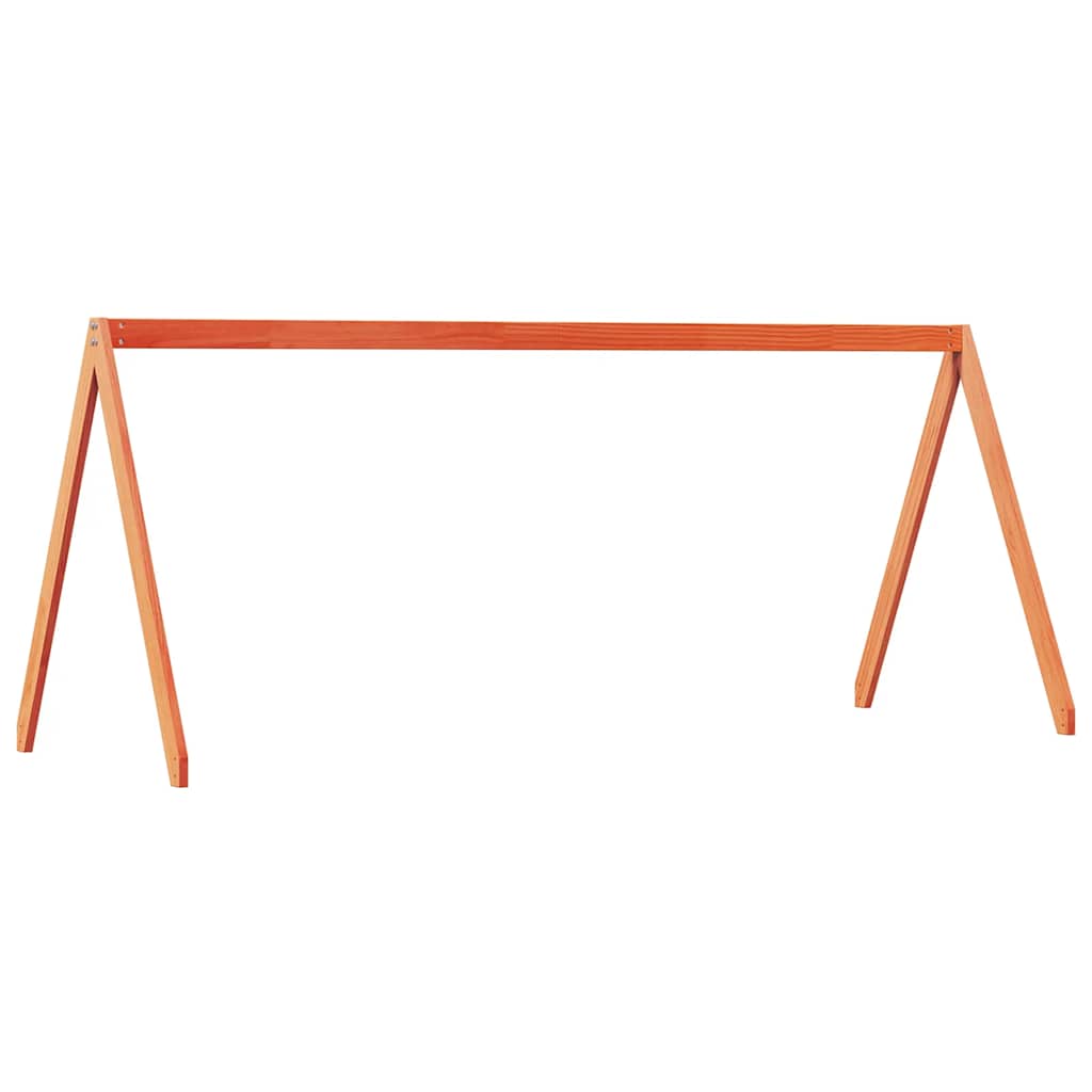 stel til husseng 199x80,5x88 cm massivt fyrretræ gyldenbrun