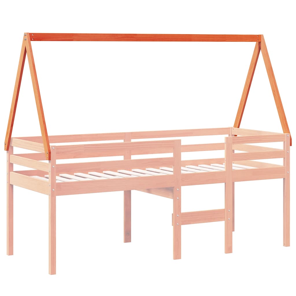 stel til husseng 199x80,5x88 cm massivt fyrretræ gyldenbrun