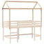 stel til husseng 217x95,5x159 cm massivt fyrretræ