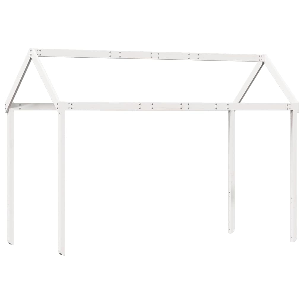 stel til husseng 217x85,5x154 cm massivt fyrretræ hvid