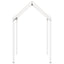 stel til husseng 217x85,5x154 cm massivt fyrretræ hvid