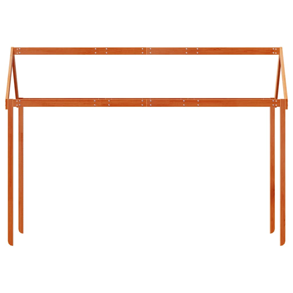stel til husseng 217x85,5x154 cm massivt fyrretræ gyldenbrun