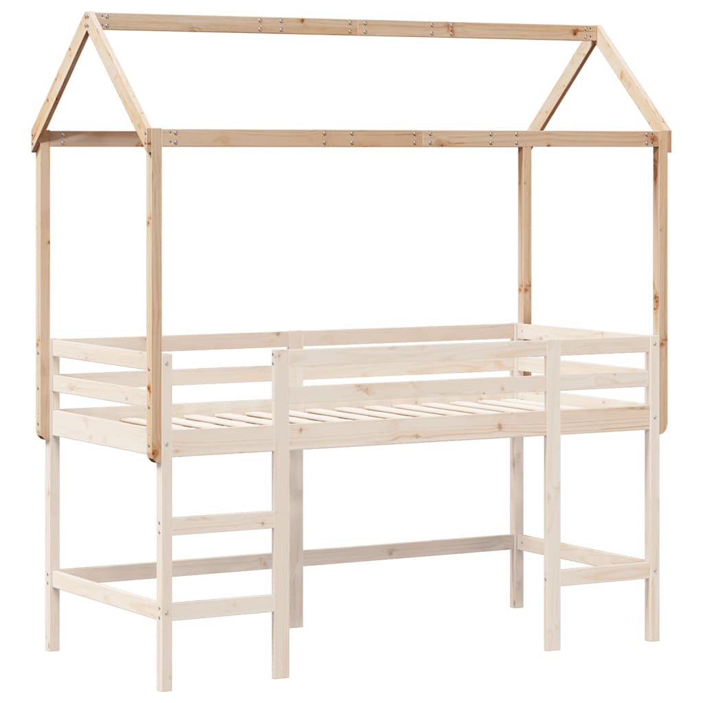 stel til husseng 207x95,5x159 cm massivt fyrretræ