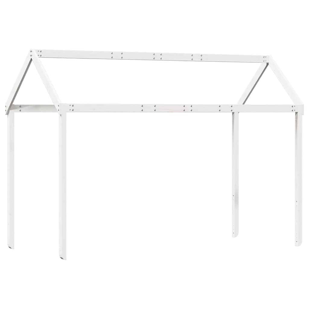 stel til husseng 207x95,5x159 cm massivt fyrretræ hvid