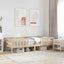 sengeramme uden madras 100x200 cm massivt fyrretræ