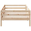 sengeramme uden madras 80x200 cm massivt fyrretræ