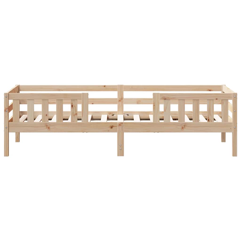 sengeramme uden madras 90x190 cm massivt fyrretræ
