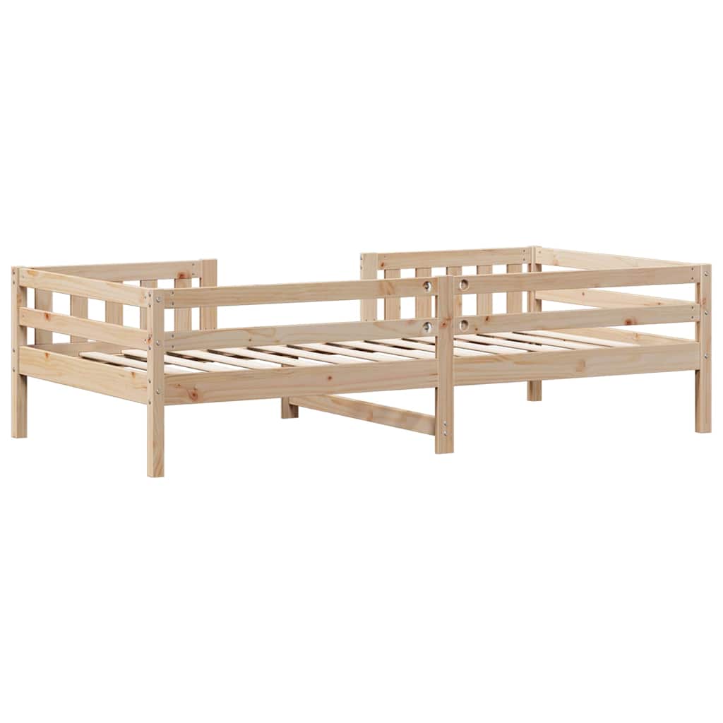 sengeramme uden madras 90x190 cm massivt fyrretræ
