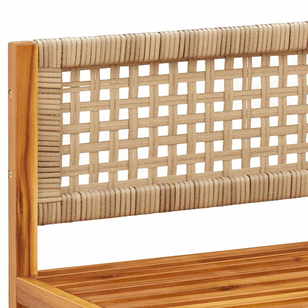 havesofahjørne med hynder træ akacie og rattan