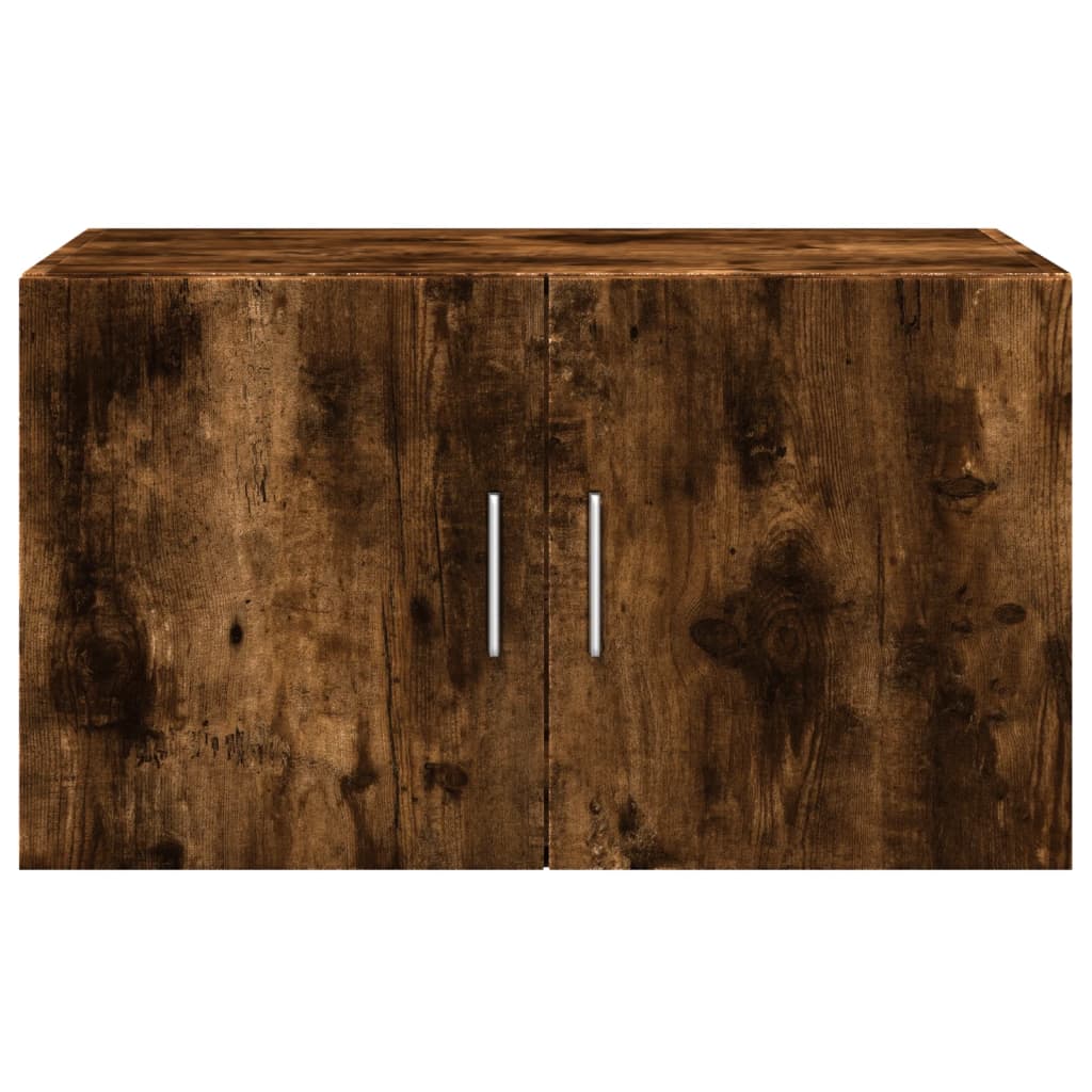 vægskab 70x42,5x49 cm konstrueret træ røget egetræsfarve