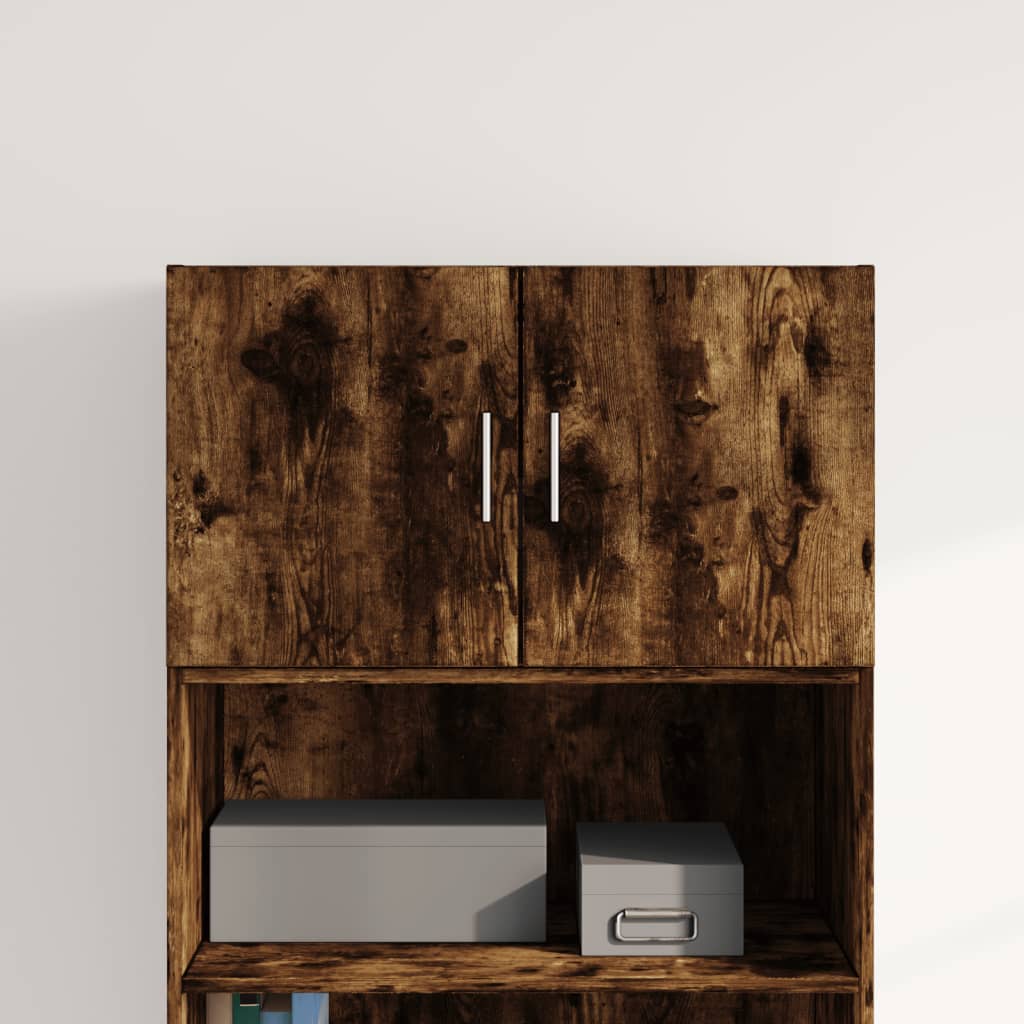 vægskab 70x42,5x49 cm konstrueret træ røget egetræsfarve