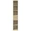 reol 30x42,5x185 cm konstrueret træ sonoma-eg