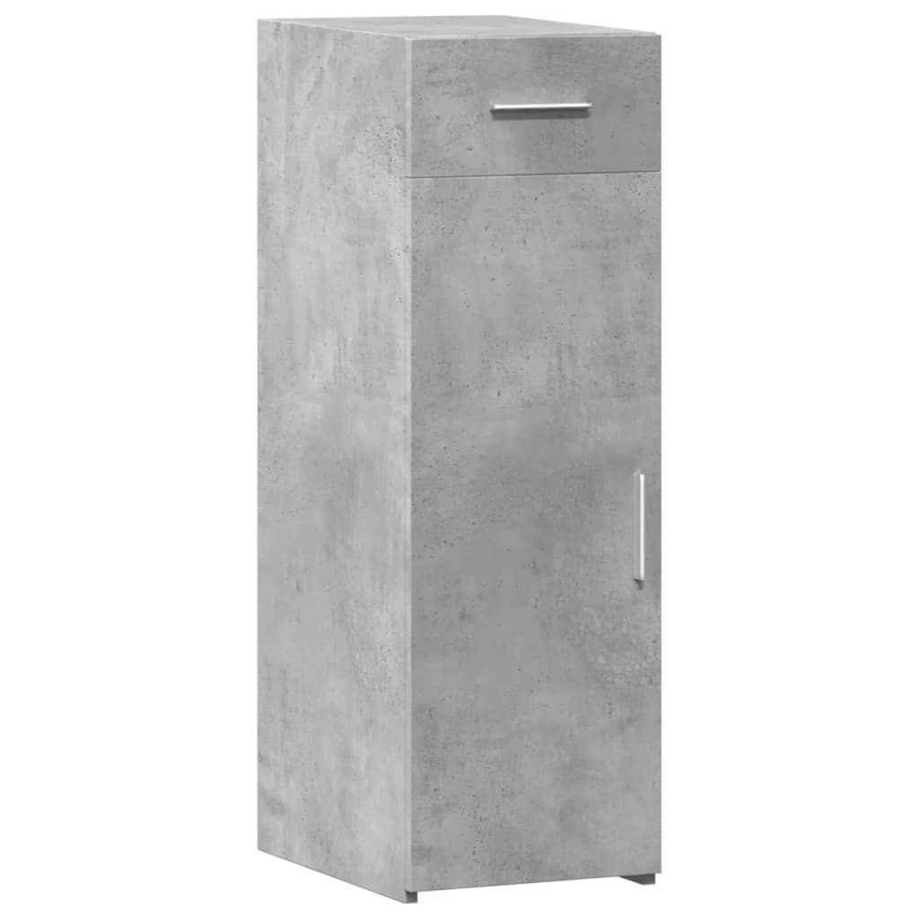 reol 30x42,5x93 cm konstrueret træ betongrå