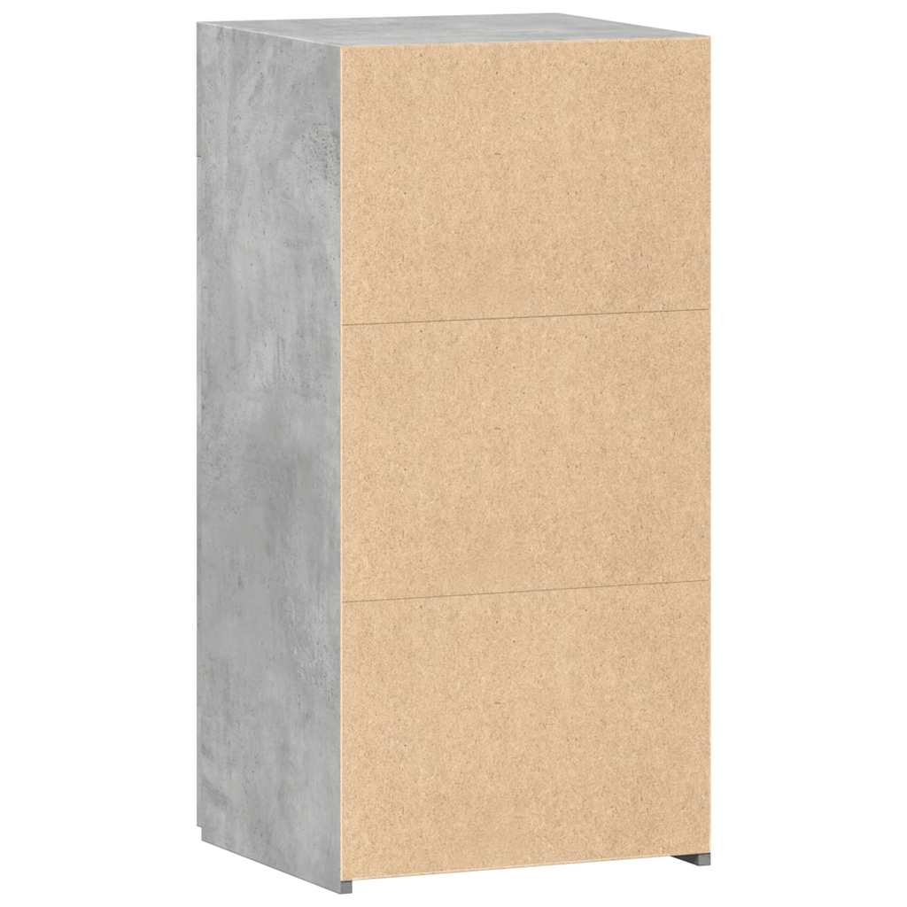 skab 45x34x93 cm konstrueret træ betongrå