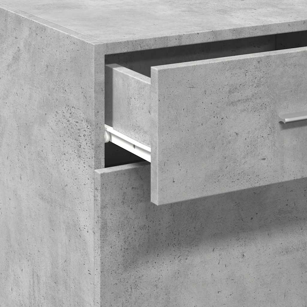 skab 45x34x93 cm konstrueret træ betongrå