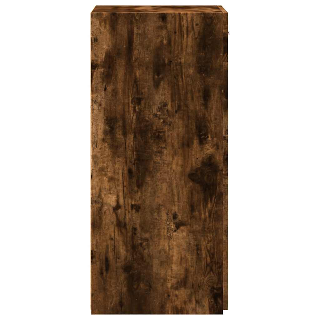 skab 45x42,5x93 cm konstrueret træ røget egetræsfarve