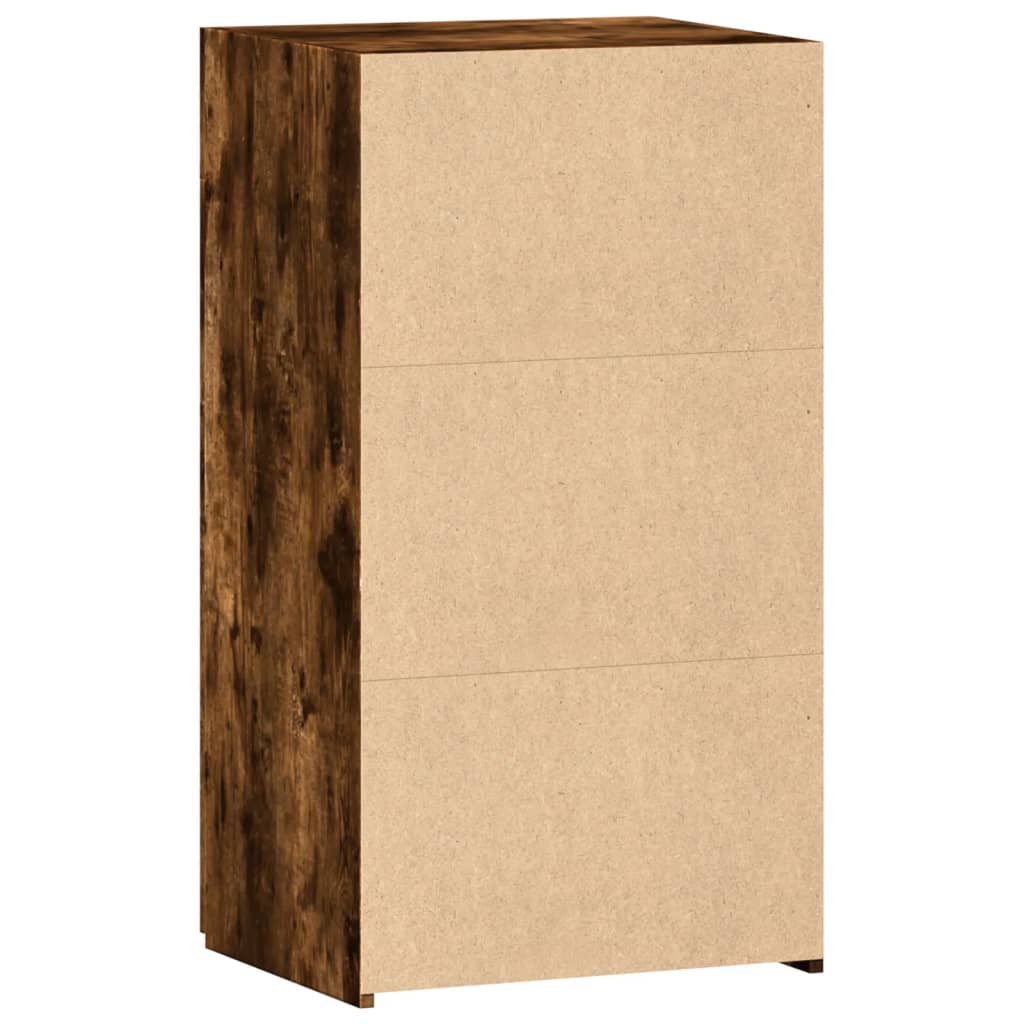 skab 50x42,5x93 cm konstrueret træ røget egetræsfarve