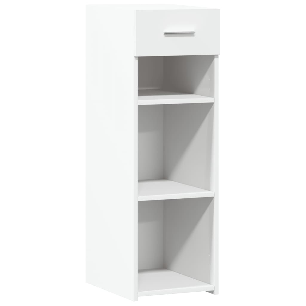 reol 30x42,5x93 cm konstrueret træ hvid