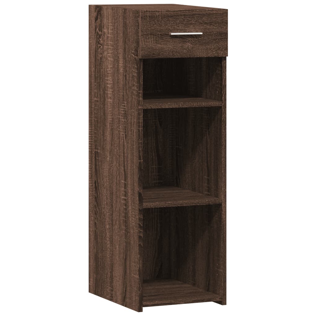 skab 40x42,5x93 cm konstrueret træ brun egetræsfarve