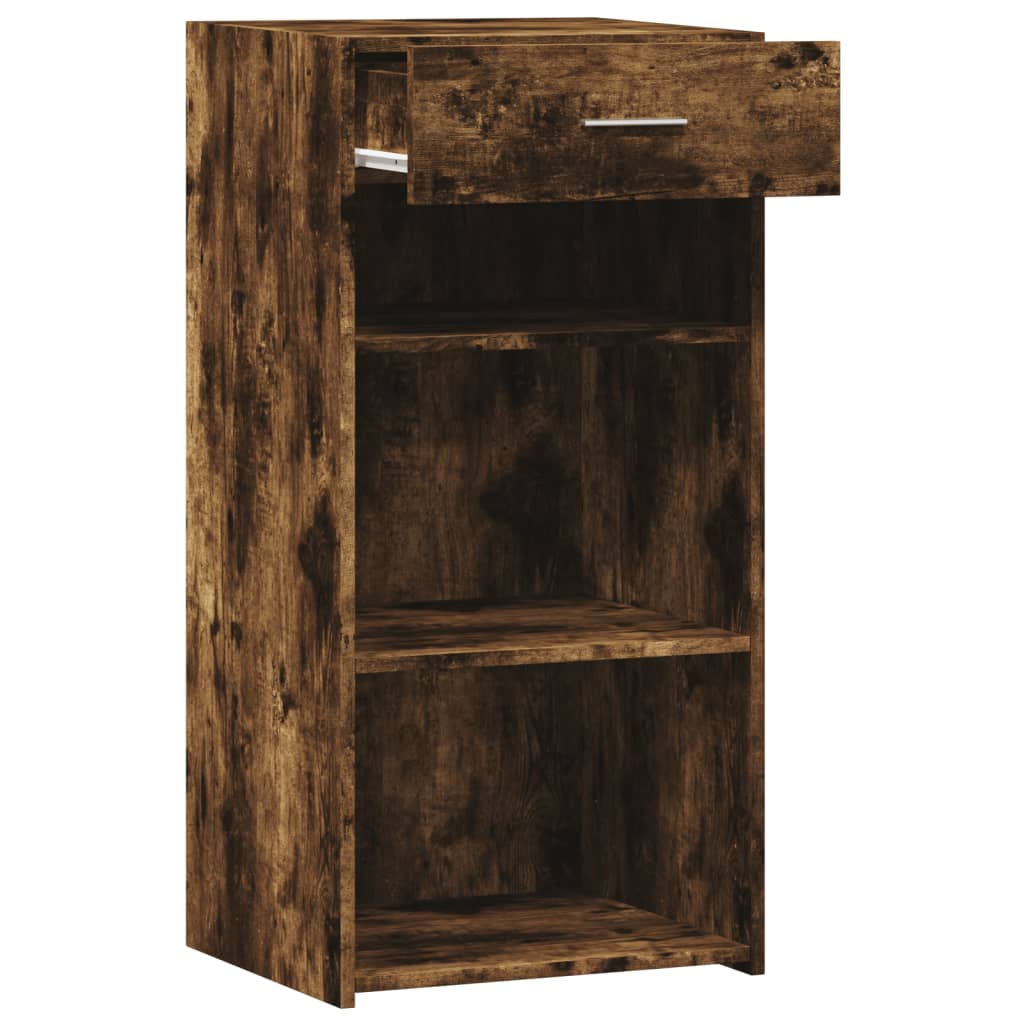 skab 45x42,5x93 cm konstrueret træ røget egetræsfarve