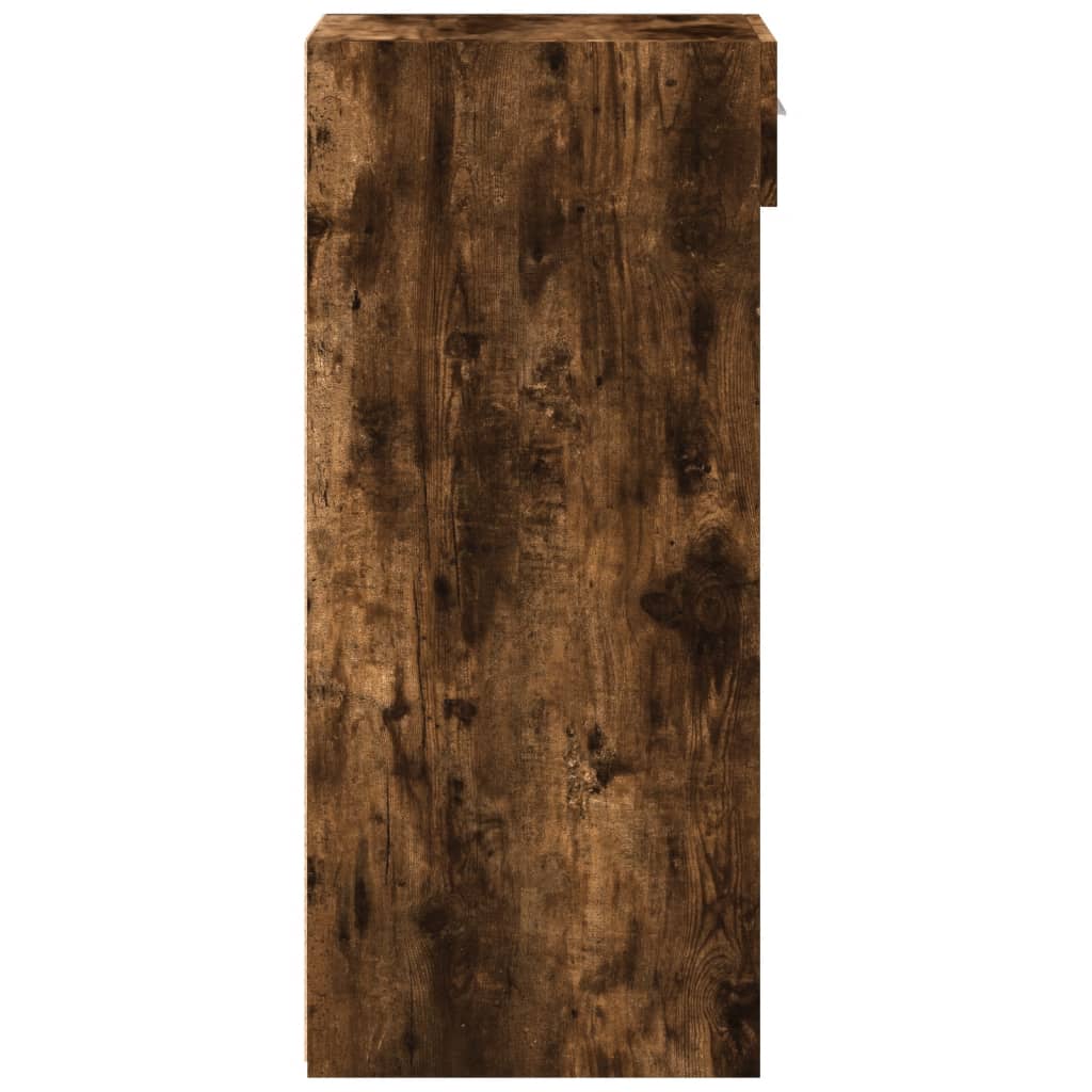 skab 50x42,5x93 cm konstrueret træ røget egetræsfarve