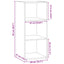 reol 40x41x93 cm konstrueret træ sonoma-eg