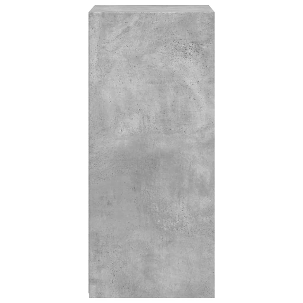 reol 45x41x93 cm konstrueret træ betongrå