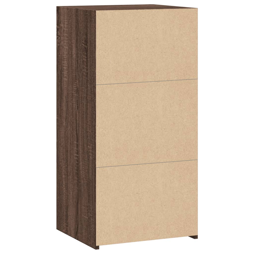 skænk 45x41x93 cm konstrueret træ brun egetræsfarve