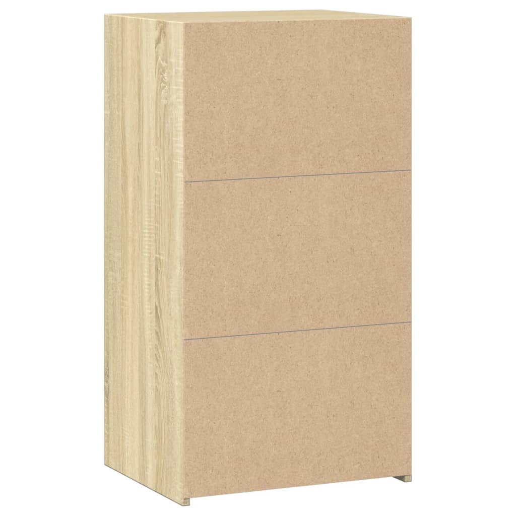 reol 50x41x93 cm konstrueret træ sonoma-eg