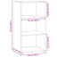 reol 50x41x93 cm konstrueret træ sonoma-eg